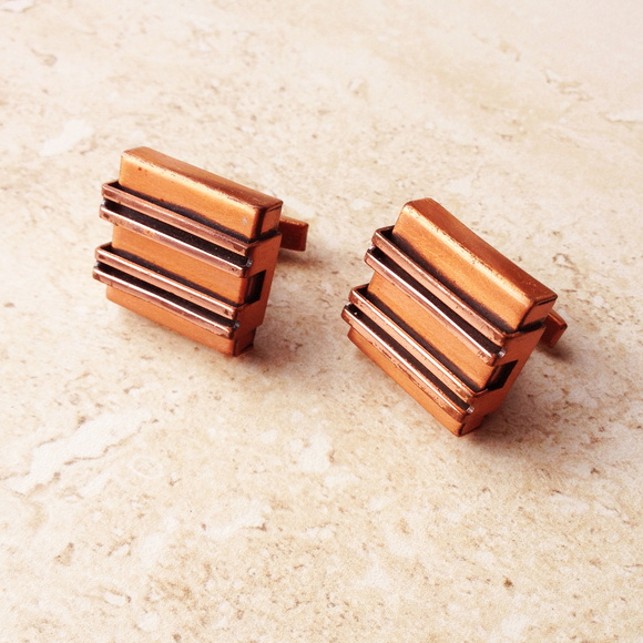 Renoir Other - Vintage 50's Modernist Copper Cuff Links by Renoir